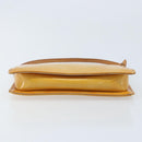 LOUIS VUITTON Monogram Vernis Lexington Pouch Beige M91010 LV Auth gh1874-5