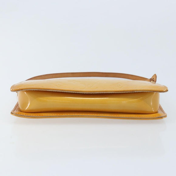 LOUIS VUITTON Monogram Vernis Lexington Pouch Beige M91010 LV Auth gh1874