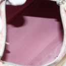 Christian Dior Trotter Canvas Boston Bag PVC Pink Silver Auth gh1875-18