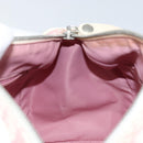 Christian Dior Trotter Canvas Boston Bag PVC Pink Silver Auth gh1875-19