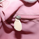 Christian Dior Trotter Canvas Boston Bag PVC Pink Silver Auth gh1875-21