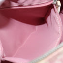 Christian Dior Trotter Canvas Boston Bag PVC Pink Silver Auth gh1875-22