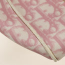 Christian Dior Trotter Canvas Boston Bag PVC Pink Silver Auth gh1875-27
