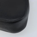 Salvatore Ferragamo Gancini Shoulder Bag Leather Black Silver Auth gh1877-15