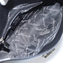Salvatore Ferragamo Gancini Shoulder Bag Leather Black Silver Auth gh1877-11