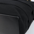 Salvatore Ferragamo Chain Vala Hand Bag Nylon Black Gold Auth gh1878-9