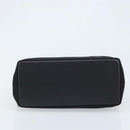 Salvatore Ferragamo Chain Vala Hand Bag Nylon Black Gold Auth gh1878-5