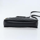 Salvatore Ferragamo Vala Hand Bag Leather 2way Black Gold Auth gh1879-11