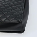 Salvatore Ferragamo Vala Hand Bag Leather 2way Black Gold Auth gh1879-14