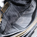 Salvatore Ferragamo Vala Hand Bag Leather 2way Black Gold Auth gh1879-22