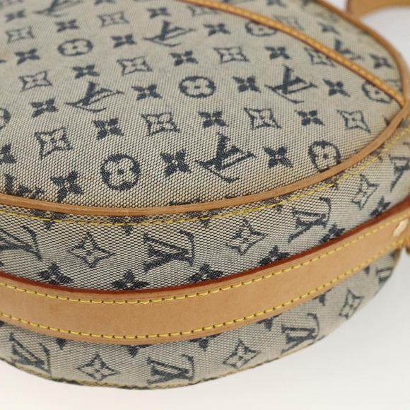 LOUIS VUITTON Monogram Mini Jeanne GM Shoulder Bag Blue M92000 LV Auth gh1883