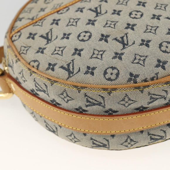 LOUIS VUITTON Monogram Mini Jeanne GM Shoulder Bag Blue M92000 LV Auth gh1883