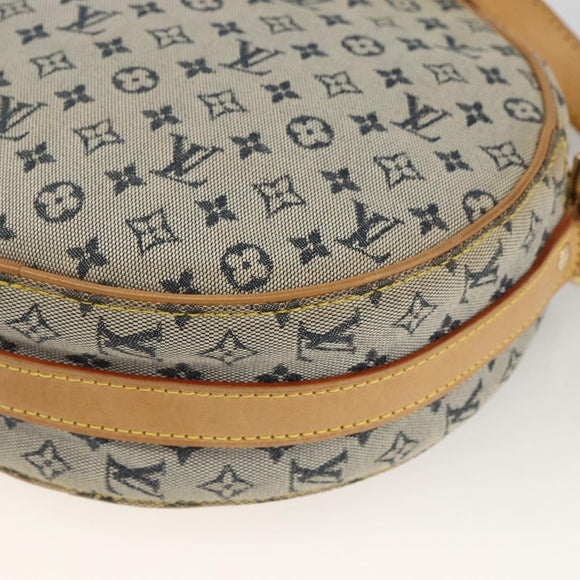 LOUIS VUITTON Monogram Mini Jeanne GM Shoulder Bag Blue M92000 LV Auth gh1883