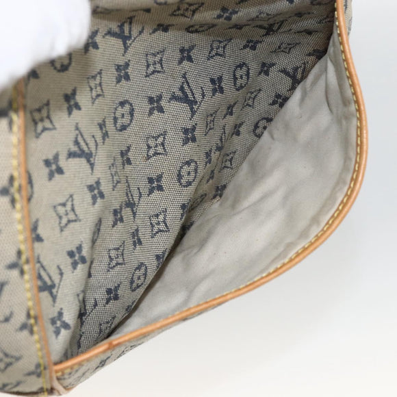 LOUIS VUITTON Monogram Mini Jeanne GM Shoulder Bag Blue M92000 LV Auth gh1883