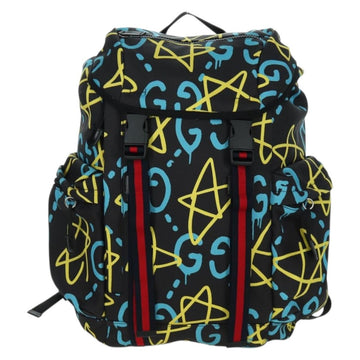 GUCCI Gucci Ghost Sherry Line Backpack Canvas Multicolor 429037 Auth gh1884M - 0