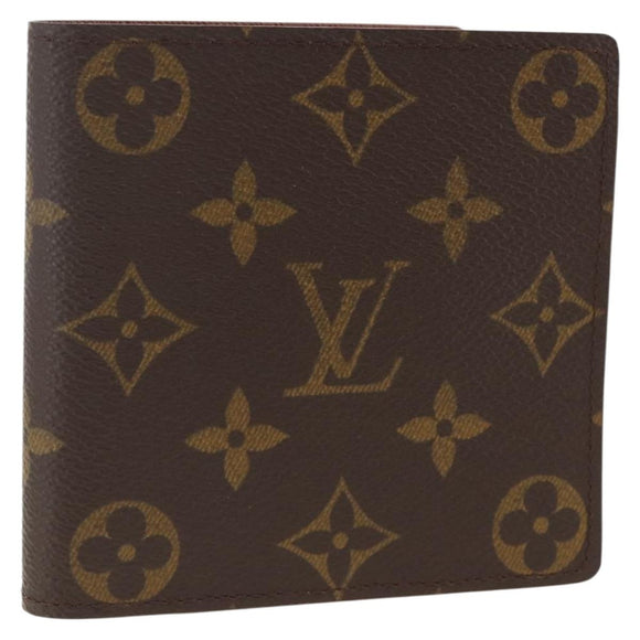 LOUIS VUITTON Monogram Portefeuille Marco Bifold Wallet M61675 LV Auth gh1887