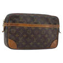 LOUIS VUITTON Monogram Compiegne 28 Clutch Bag M51845 LV Auth gh1888-1