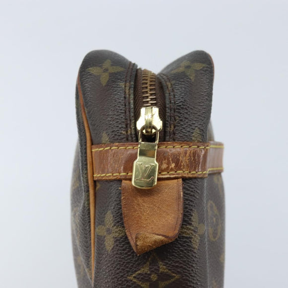 LOUIS VUITTON Monogram Compiegne 28 Clutch Bag M51845 LV Auth gh1888