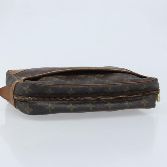 LOUIS VUITTON Monogram Compiegne 28 Clutch Bag M51845 LV Auth gh1888