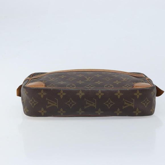 LOUIS VUITTON Monogram Compiegne 28 Clutch Bag M51845 LV Auth gh1888