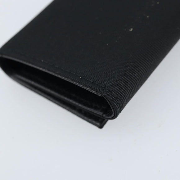 PRADA Key Case Nylon Black Black Auth gh1895