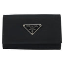 PRADA Key Case Nylon Black Black Auth gh1895-13