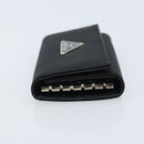 PRADA Key Case Nylon Black Black Auth gh1895-4