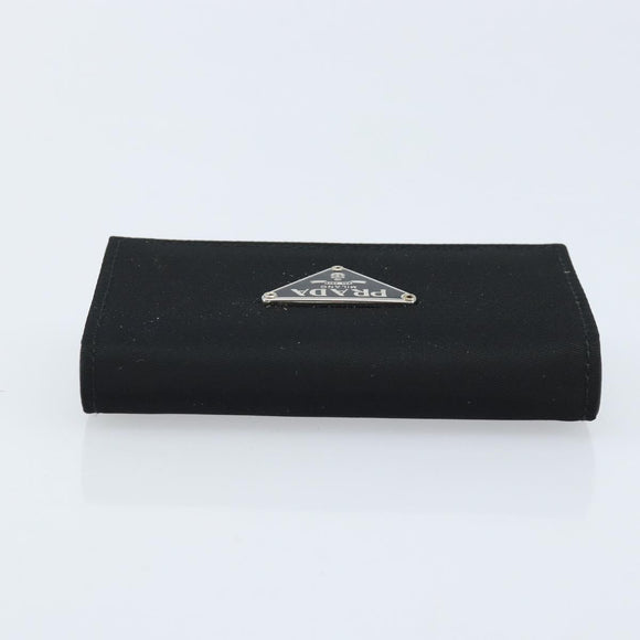 PRADA Key Case Nylon Black Black Auth gh1895