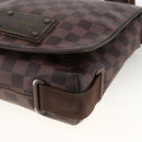 LOUIS VUITTON Damier Ebene Brooklyn PM Shoulder Bag N51210 LV Auth gh1904-9