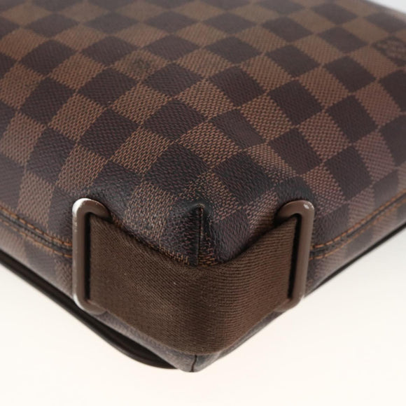 LOUIS VUITTON Damier Ebene Brooklyn PM Shoulder Bag N51210 LV Auth gh1904