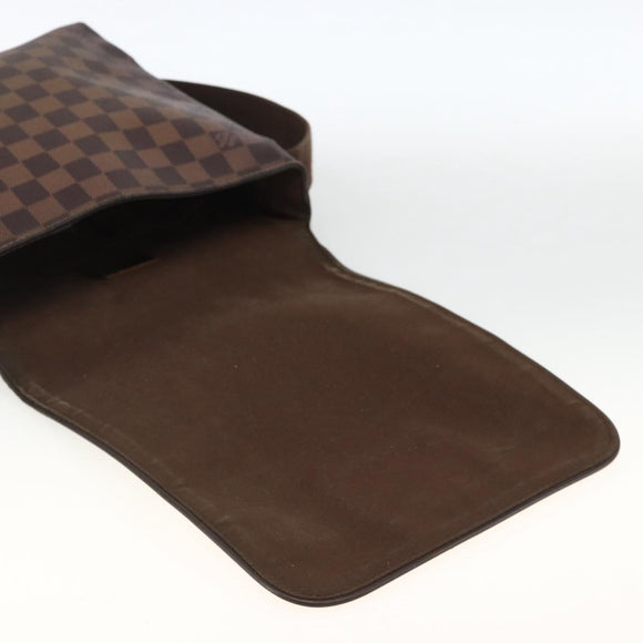 LOUIS VUITTON Damier Ebene Brooklyn PM Shoulder Bag N51210 LV Auth gh1904