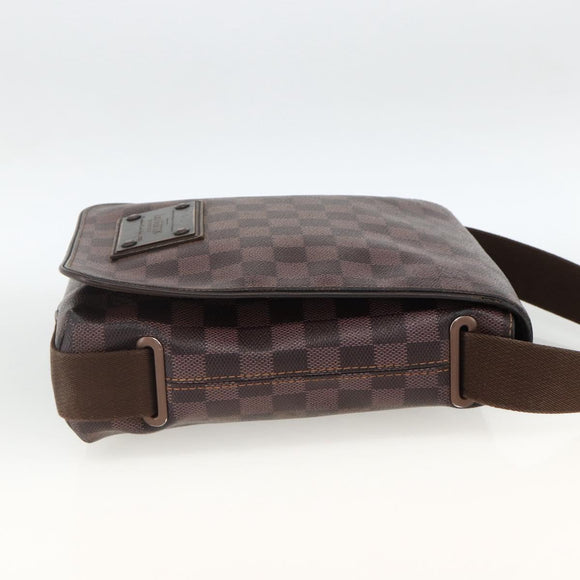 LOUIS VUITTON Damier Ebene Brooklyn PM Shoulder Bag N51210 LV Auth gh1904