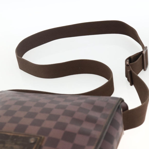 LOUIS VUITTON Damier Ebene Brooklyn PM Shoulder Bag N51210 LV Auth gh1904