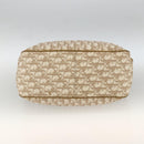Christian Dior Trotter Canvas Chain Romantic Bag PVC Beige Silver Auth gh1907-9