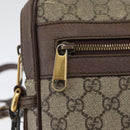 GUCCI GG Supreme Offdia WebSherry Line Bag PVC Beige Goud 547934 Auth gh1908-20