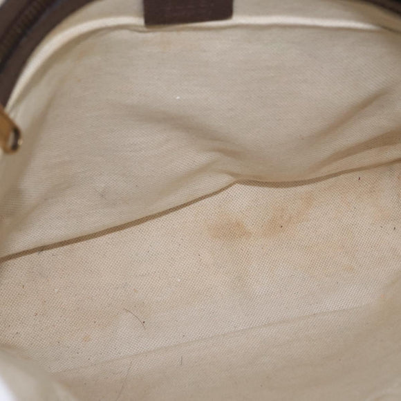 GUCCI GG Supreme Offdia WebSherry Line Bag PVC Beige Goud 547934 Auth gh1908
