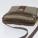GUCCI GG Supreme Offdia WebSherry Line Bag PVC Beige Goud 547934 Auth gh1908-7