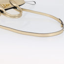 Salvatore Ferragamo Gancini Handtasche Leder 2-Wege Gold Auth gh1909A-10