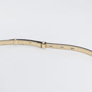 Salvatore Ferragamo Gancini Handtasche Leder 2-Wege Gold Auth gh1909A-11