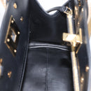 Salvatore Ferragamo Gancini Handtasche Leder 2-Wege Gold Auth gh1909A-21
