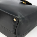 Salvatore Ferragamo Vala Shoulder Bag Leather Black Gold Auth gh1917-10
