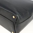 Salvatore Ferragamo Vala Shoulder Bag Leather Black Gold Auth gh1917-12