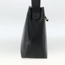 Salvatore Ferragamo Vala Shoulder Bag Leather Black Gold Auth gh1917-4