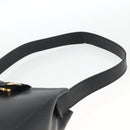 Salvatore Ferragamo Vala Shoulder Bag Leather Black Gold Auth gh1917-8