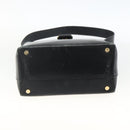 Salvatore Ferragamo Vala Shoulder Bag Leather Black Gold Auth gh1917-9