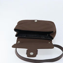 Salvatore Ferragamo Vala Shoulder Bag Nylon Brown Silver Auth gh1918-15