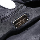 Salvatore Ferragamo Vala Hand Bag Nylon Black Silver Auth gh1920-17