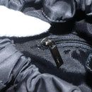 Salvatore Ferragamo Vala Hand Bag Nylon Black Silver Auth gh1920-20