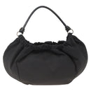 Salvatore Ferragamo Vala Hand Bag Nylon Black Silver Auth gh1920-2