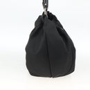 Salvatore Ferragamo Vala Hand Bag Nylon Black Silver Auth gh1920-3